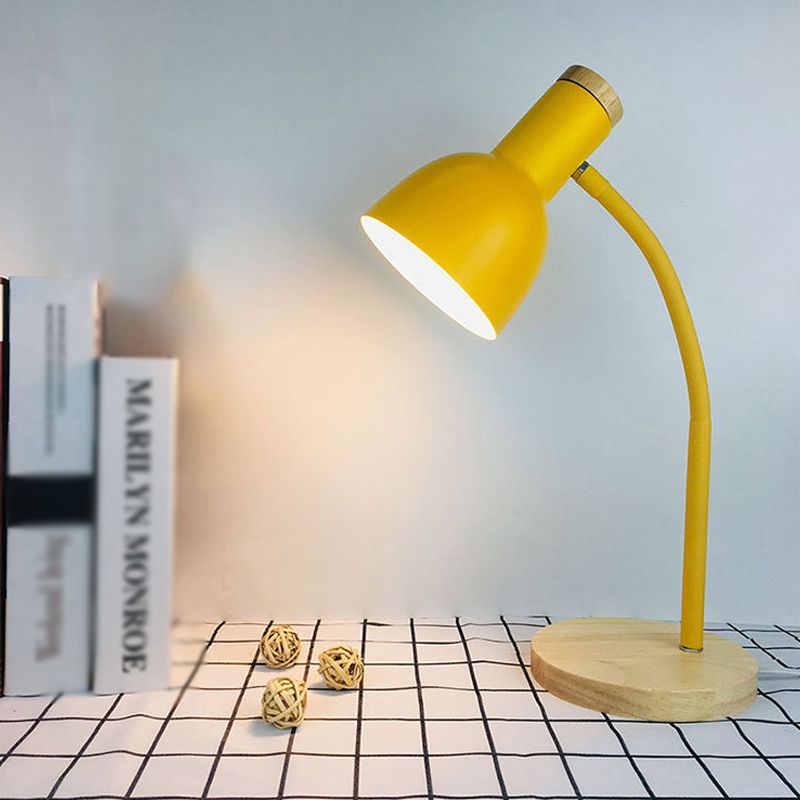 Bell Shape Table Lamp Modern Style Metal Single Light Table Light