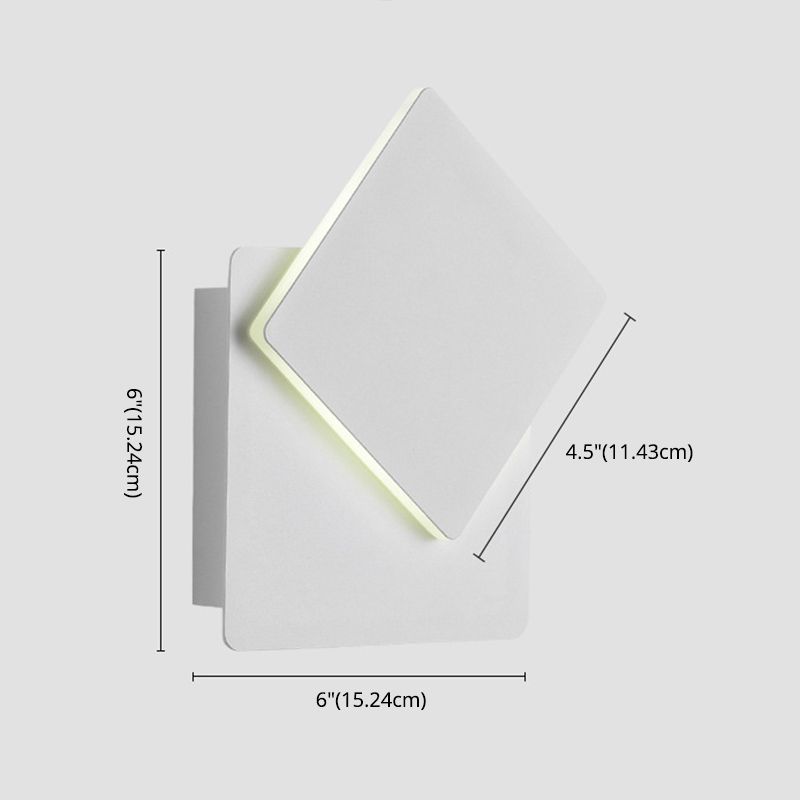 Minimalist LED Wall Mount Light Angle Adjustable Aluminium Wall Light for Bedroom