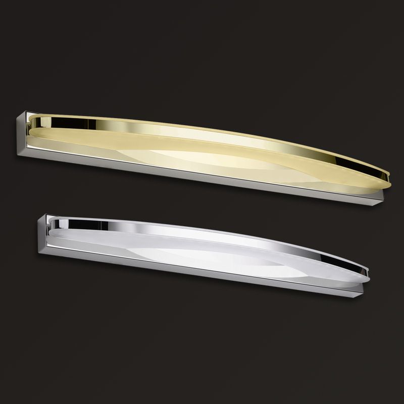 Vanité ovale Lumières murales modernes Simplicité Acrylique Vanité Grappés pour salle de bain