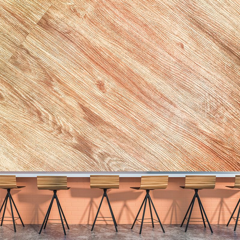 Environment Friendly Wall Mural Industrial Wood Textured Pattern Wall Covering