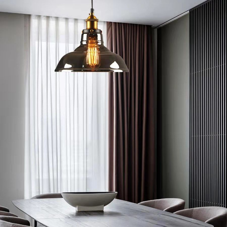 1 Light Hanging Pendant Lights Nordic Industrial Style Mirrored Glass Pendant Ceiling Lights