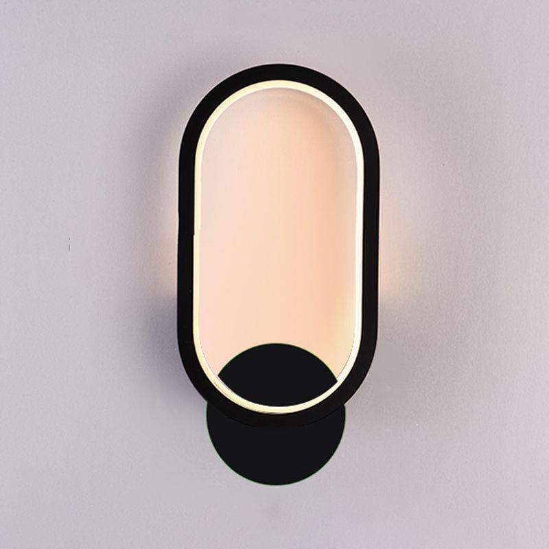 Salon du salon minimalisme moderne minimalisme LED de la forme ovale