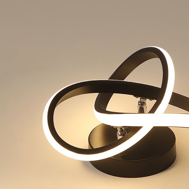 Lámpara de techo LED minimalista Lámpara de montaje en techo en espiral