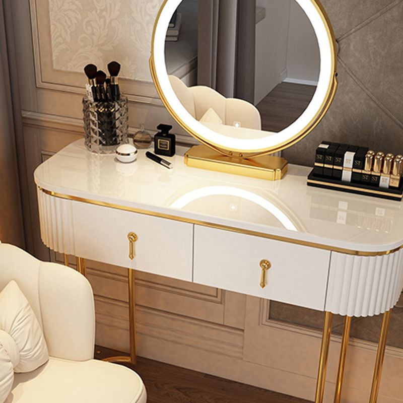 Glam Bedroom Vanity Dressing Table Wood Vanity Dressing Table Set