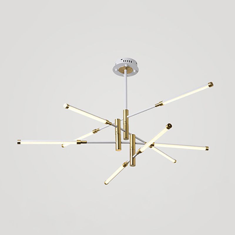 Postmodern metalen multi-tier kroonluchter verlichtingsarmatuur LED kroonluchter hanger voor zitkamer