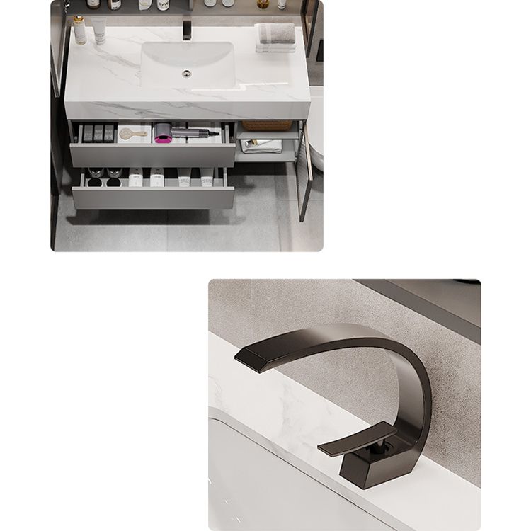 Modern Wall-Mounted Vanity Mirror Cabinet Sink Bathroom Vanity Cabinet