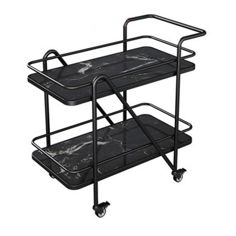 29.92" High Rolling Modern Prep Table Stone Prep Table for Dining Room