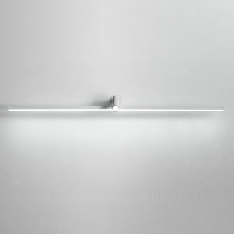 Simplicité Mirror de vanité allongée lumineux luminaires muraux métalliques pour salle de bain