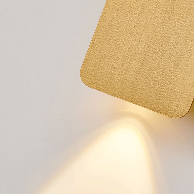 Aluminum Rectangular Wall Light Sconces Postmodern 2 Lights Sconce Light Fixtures for Living Room