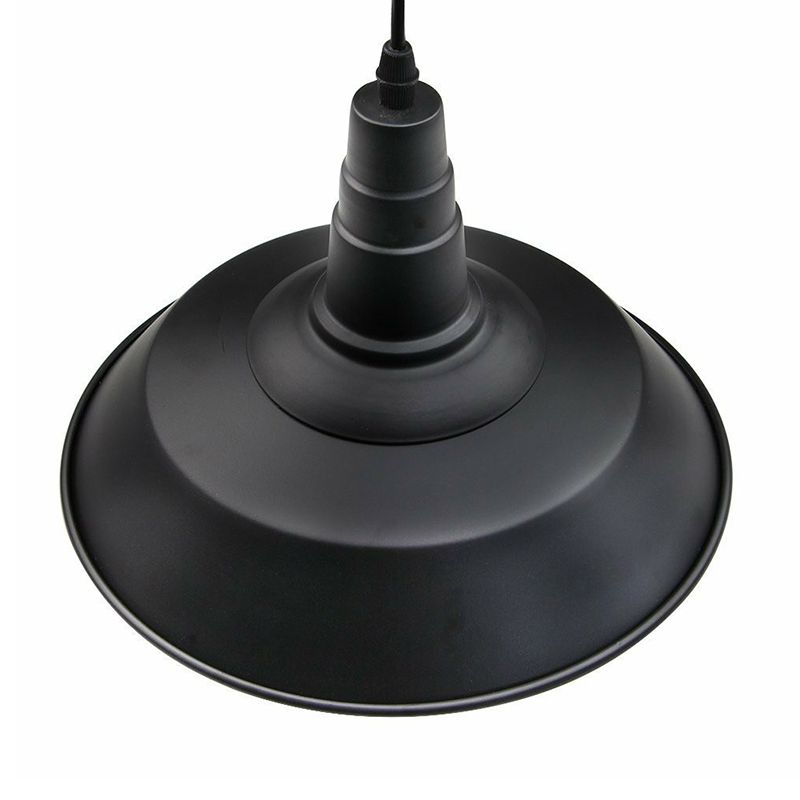 1 Bulb Barn Affermazione Light Countryside Black Metallic Impiccing Ciondolo per il ristorante