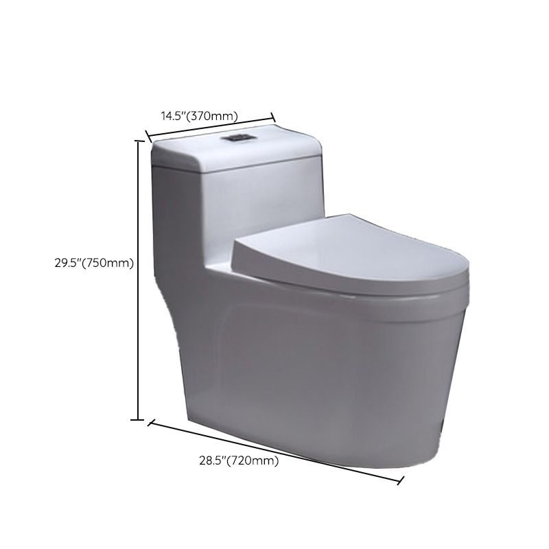 Porcelain Modern Toilet Floor Mounted One Piece Toilet Bowl Toilet