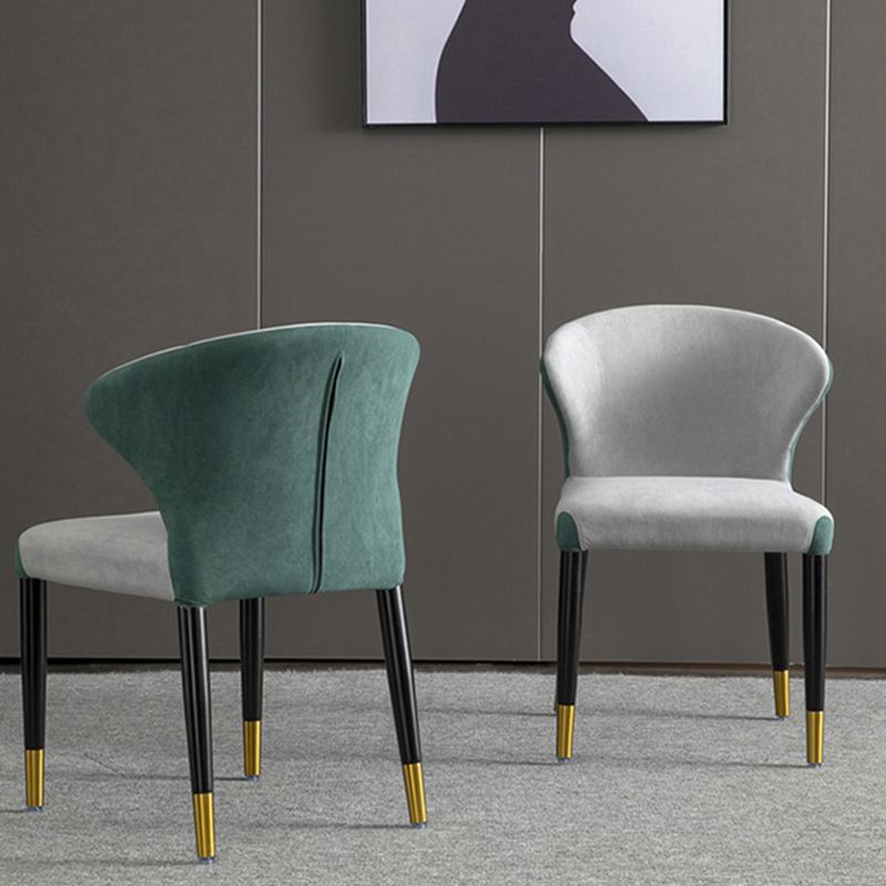 Industrial Upholstered Armless Dining Chairs Dining Room Side Chair