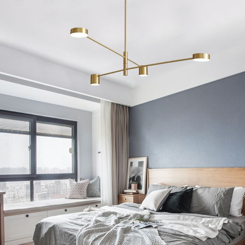 Modern Gold Multi Tier Chandelier Light Fixtures Restaurant Hanging Chandelier