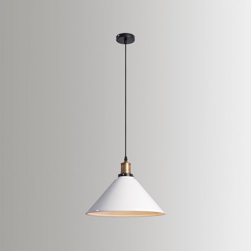 Accoglienza a sospensione vintage a 1 luce Kit di luce a sospensione bianca per negozio