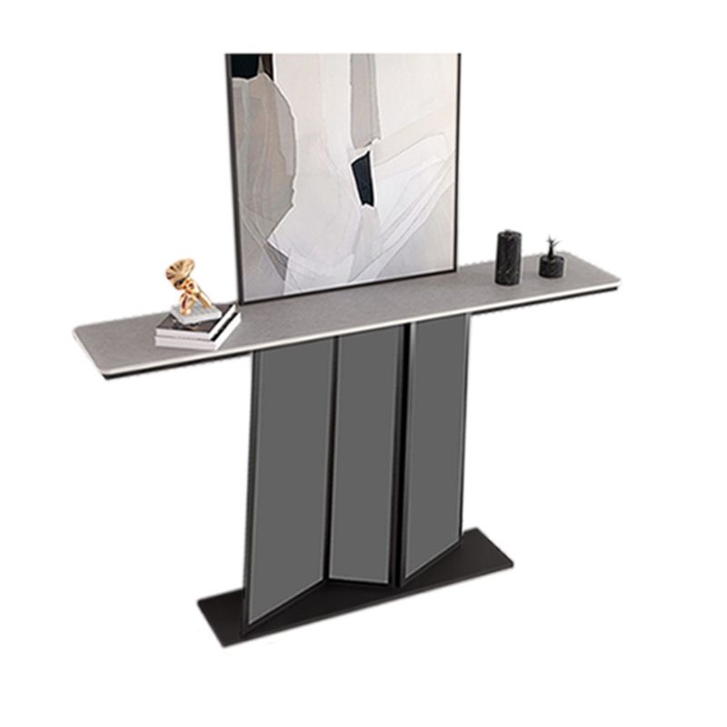 Contemporary Slate Console Table 11.8" W Scratch Resistant Console