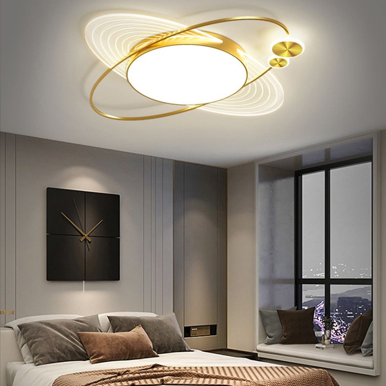 Ronde Flush Light Acryl Modern Flush Mount Plafond lichte armaturen voor slaapkamer