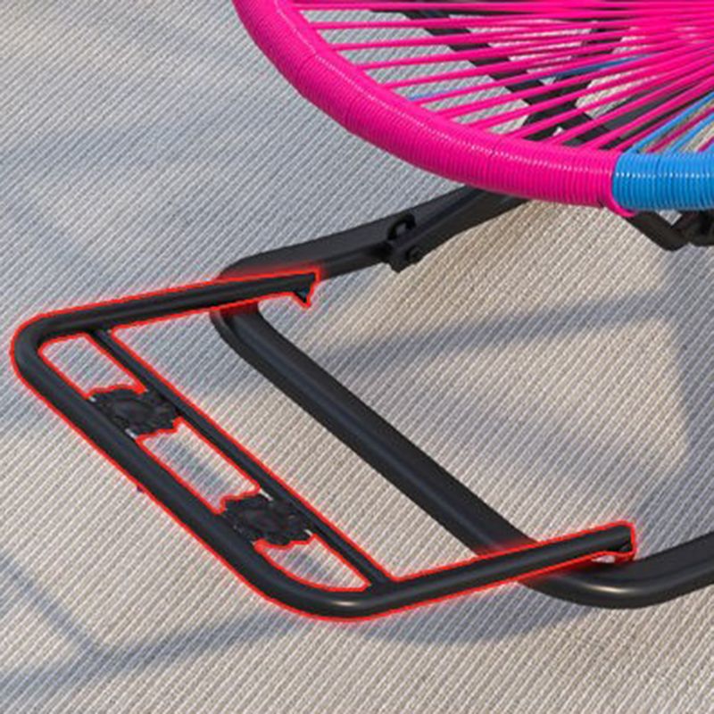 Contemporary Wicker Rocking Chair Color Block Indoor Rocker Chair