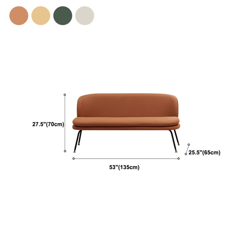 Faux Leather Stain Resistant Contemporary Tight Back Standard Settee Couch