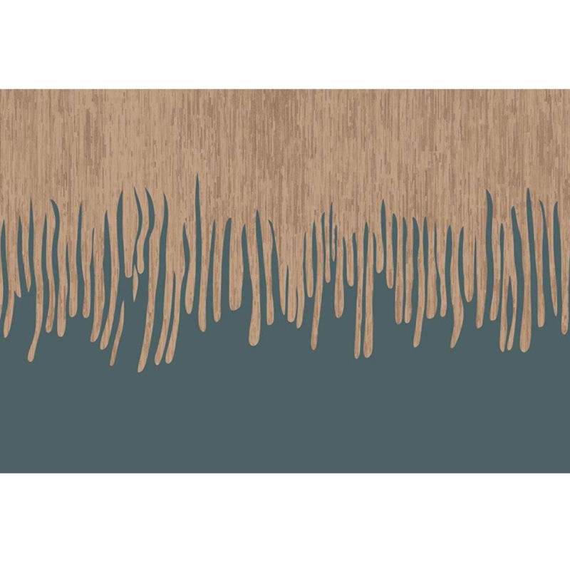 Donkerbruine modern tapijt polyster grafisch vloerkleurbestendig vloerkleed voor woonkamer