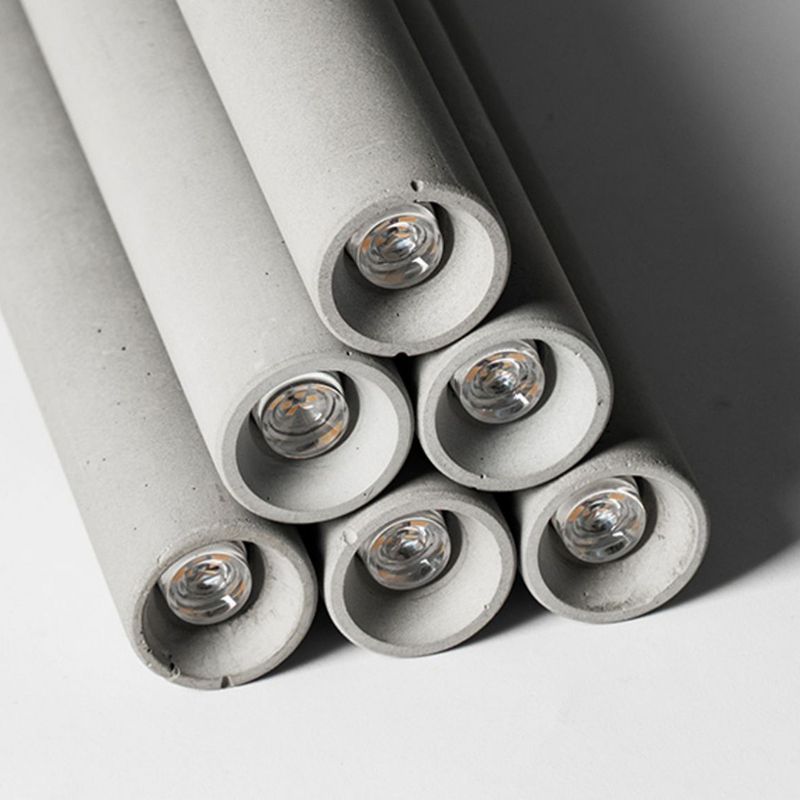 Modern Hanging Light Cement Shade Pendent Lighting Fixture for Sitting Room