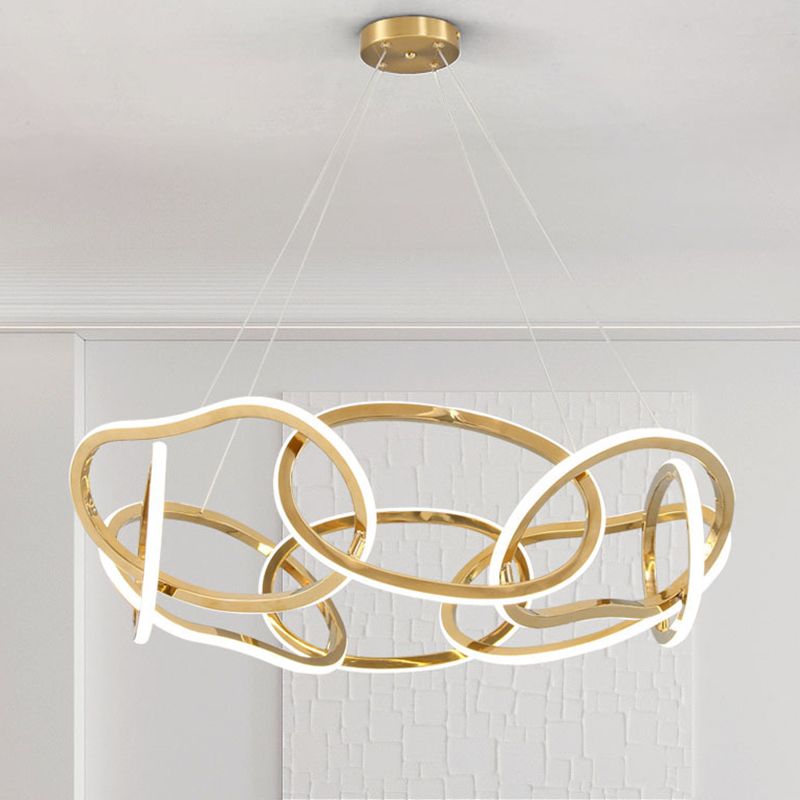 Lámpara lineal lámpara de lámpara de lámpara múltiple LED colgante para dormitorio para dormitorio