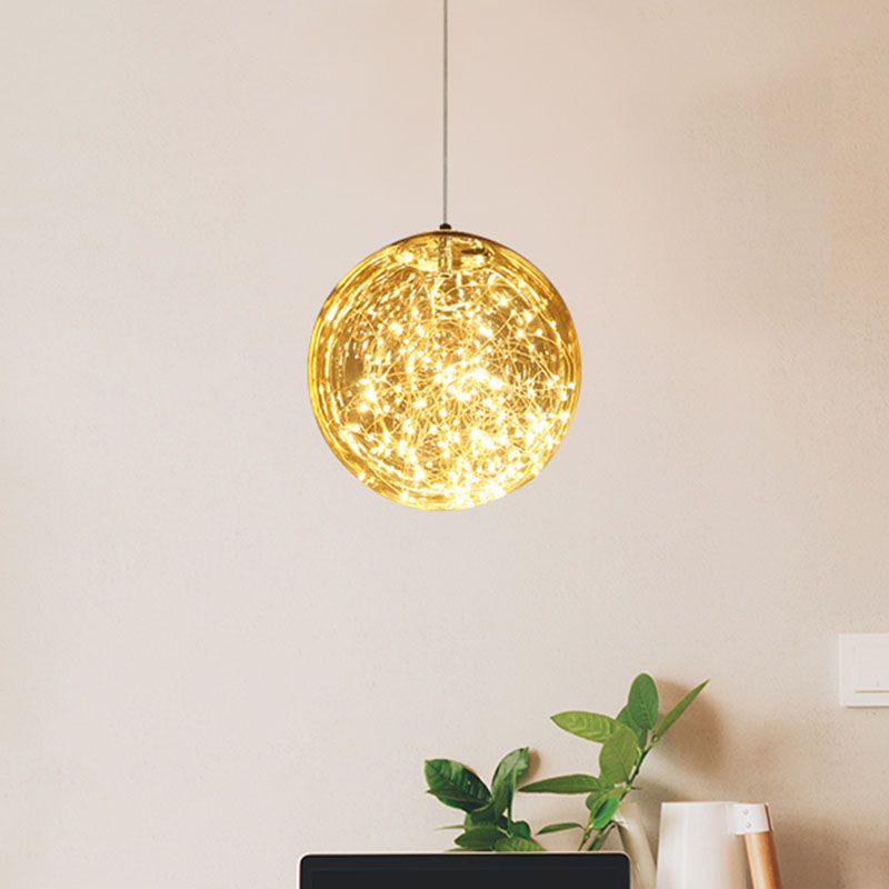 Plafonnier LED encastrable pour cuisine, éclairage de plafond étoilé Simple en acier inoxydable avec abat-jour en verre Global