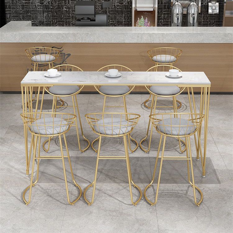 Rectangular Bar Stool and Table Set 1/2/7 Pieces Bar Table and Stools