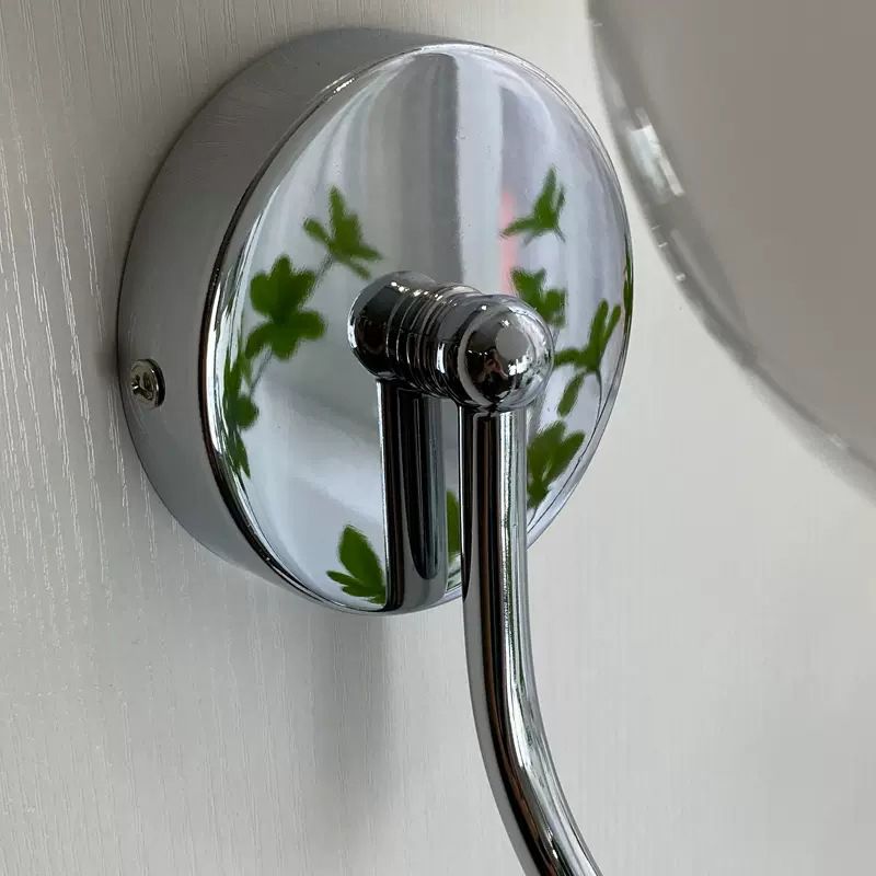 Modernism Single Golden/Chrome Wall Mounted Sconce Glass Wall Light for Bedroom