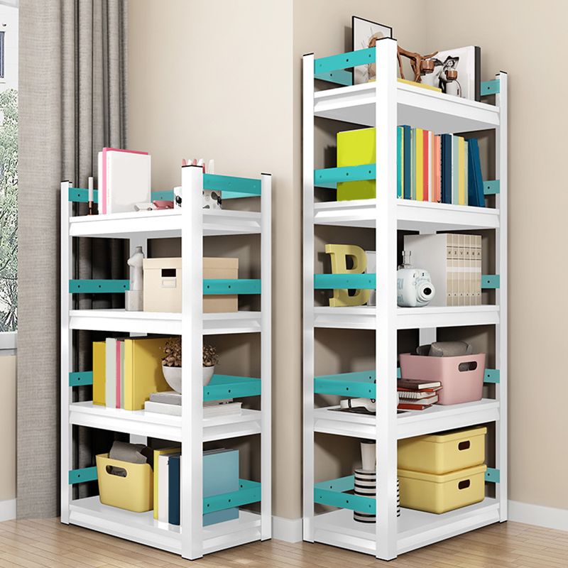 Open Standard Bookshelf Modern Steel Home Study Living Room Bookcase