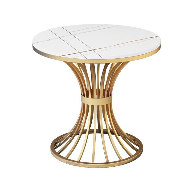 Glam Style Dining Room Set Standard Height with Pedestal Base Dining Furniture