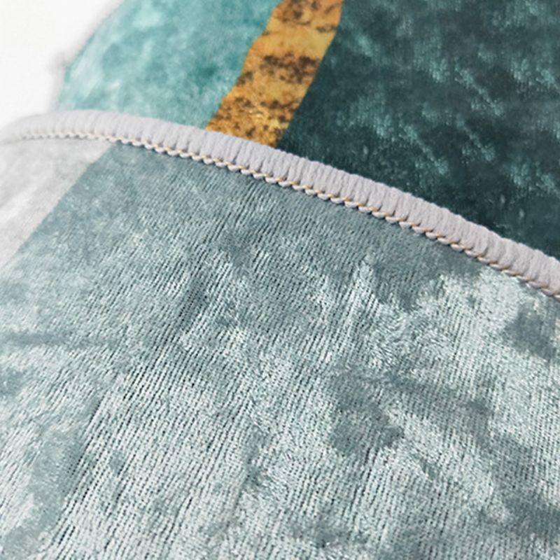 Gorgeous Living Room Carpet Trendy Round Area Rug Polyester Non-Slip Backing Indoor Rug