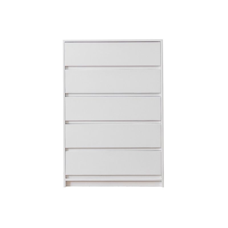 Mid-Century Modern Chest with 5 Drawers in Pine Wood Accent Chest