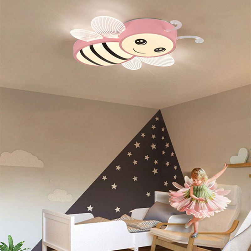 Kinder kreative Bienendecke Licht Schmiedeeisen Deckenbefestigung mit Acrylatschatten