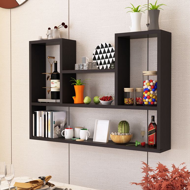 23.6' ' H Scandinavian Floating Shelf Manufactured Wood Bookcase