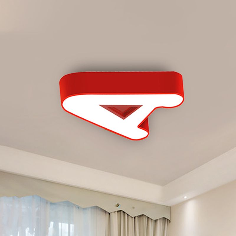 Kids Letter LED Ceiling Mount Light Acrylic Candy Colored Flush Light for Kindergarten