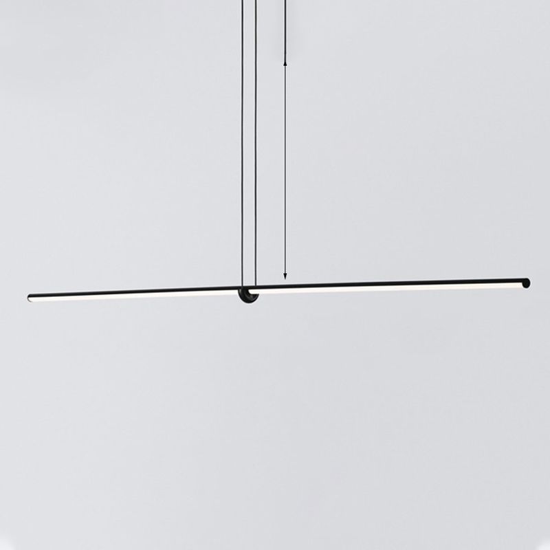 Luces colgantes de la isla lineal iluminación colgante moderna para cocina