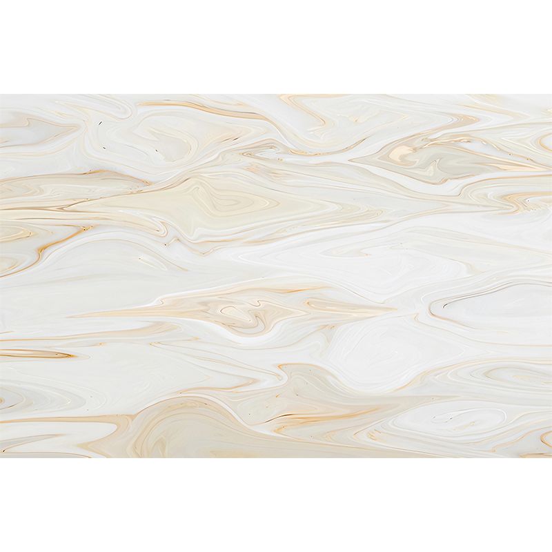 Photo Style Mural Wallpaper Full Size Wall Decor in Yellow and White for Living Room, Custom-Printed