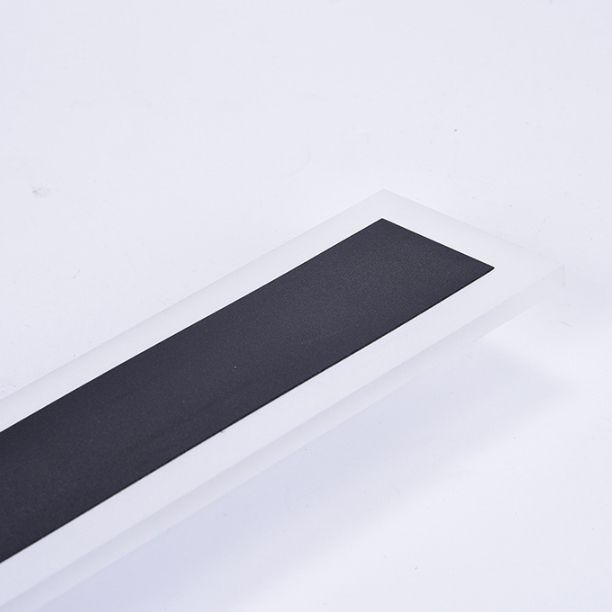 Linear Wall Mount Light Fixture Simple 1 Light Wall Lamps in Black