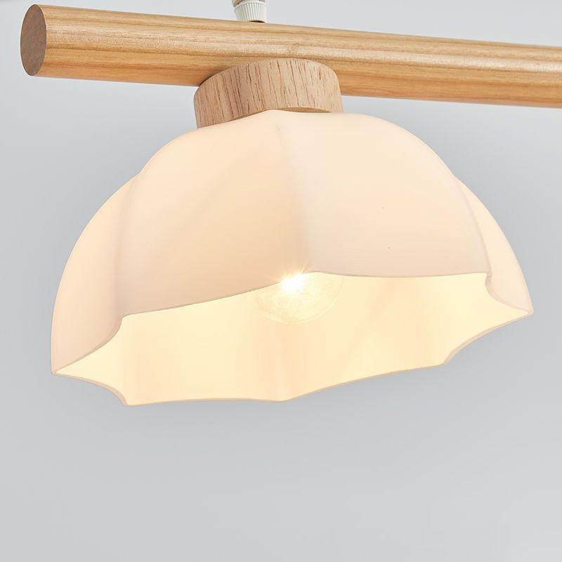 Modernism 3-Light Kitchen Island Lighting Beige Island Pendant Lighting