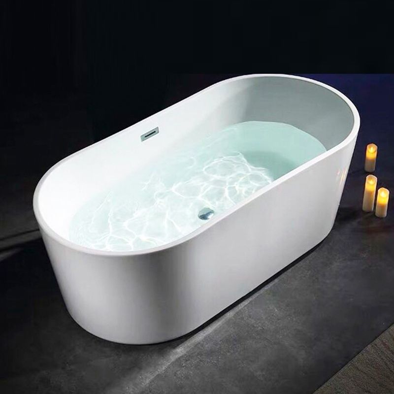 Soaking Bathtub Antique Finish Back to Wall Acrylic Bath Tub