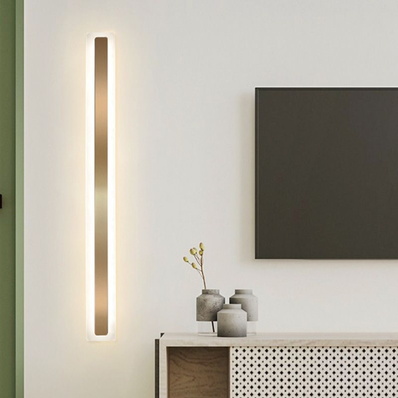 LÍNEA LED LÍNEA Luz moderna de estilo acrílico de metal