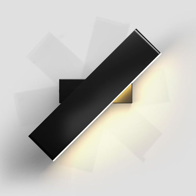 Modern Rotatable Wall Mount Light Simple Wall Sconce Light with Acrylic Shade for Bedroom