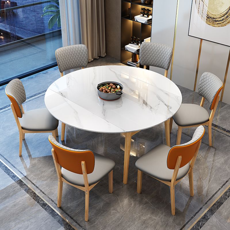 Contemporary Wood Dining Chairs Open Back Dining Side Chair for Restaurant Use