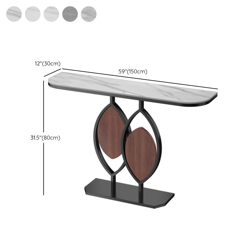 Stone Modern Console Table Scratch Resistant 31.5" Tall End Table