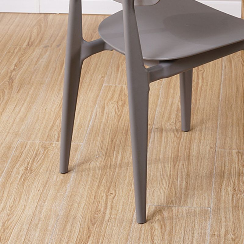 Modern Style Side Chair Plastic Open Back Dining Side Chair for Indoor