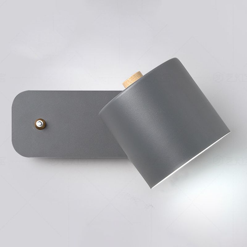 Zylindermetall-Lesen Wandleuchten 1 Licht moderne Wandhalterung für Schlafzimmer