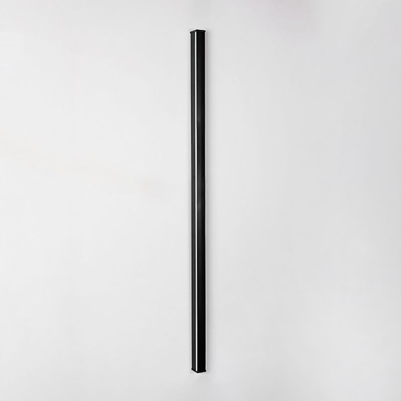 Zeitgenössischer Stil linearer LED -Wandlampe Metall 1 Licht Wandleuchte in Schwarz