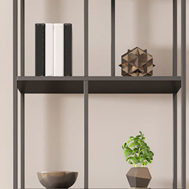 Contemporary Iron Open Etagere Bookshelf Multi Shelf Vertical Bookcase for Study Room