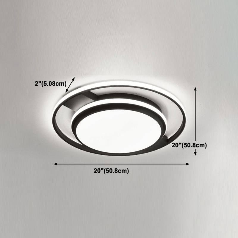 Plafonnier LED en forme de géométrie, moderne, en fer, 3 lumières, encastré, pour le salon