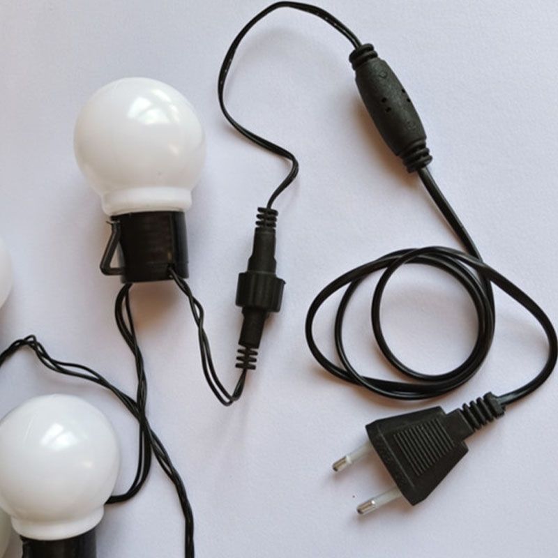 Modern LED Global Rope Light White Outdoor Plastic Light Post for Garden